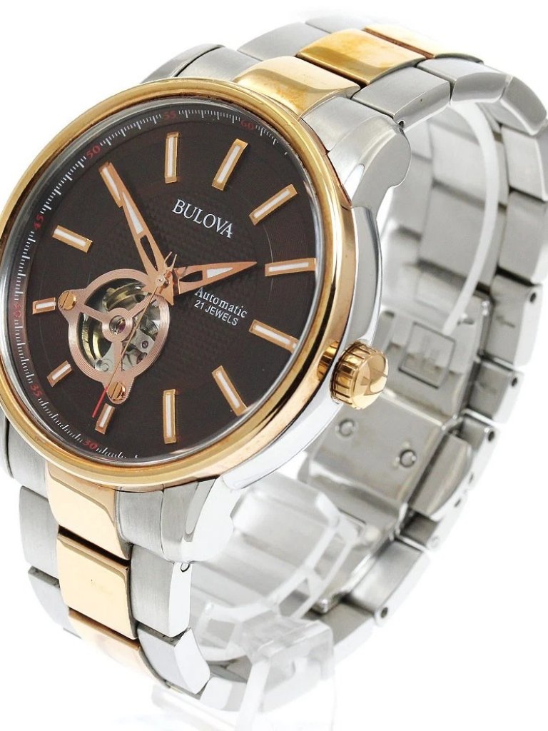 Bulova Classic 98a140 Brown Dial Automatic Men's Watch_911146